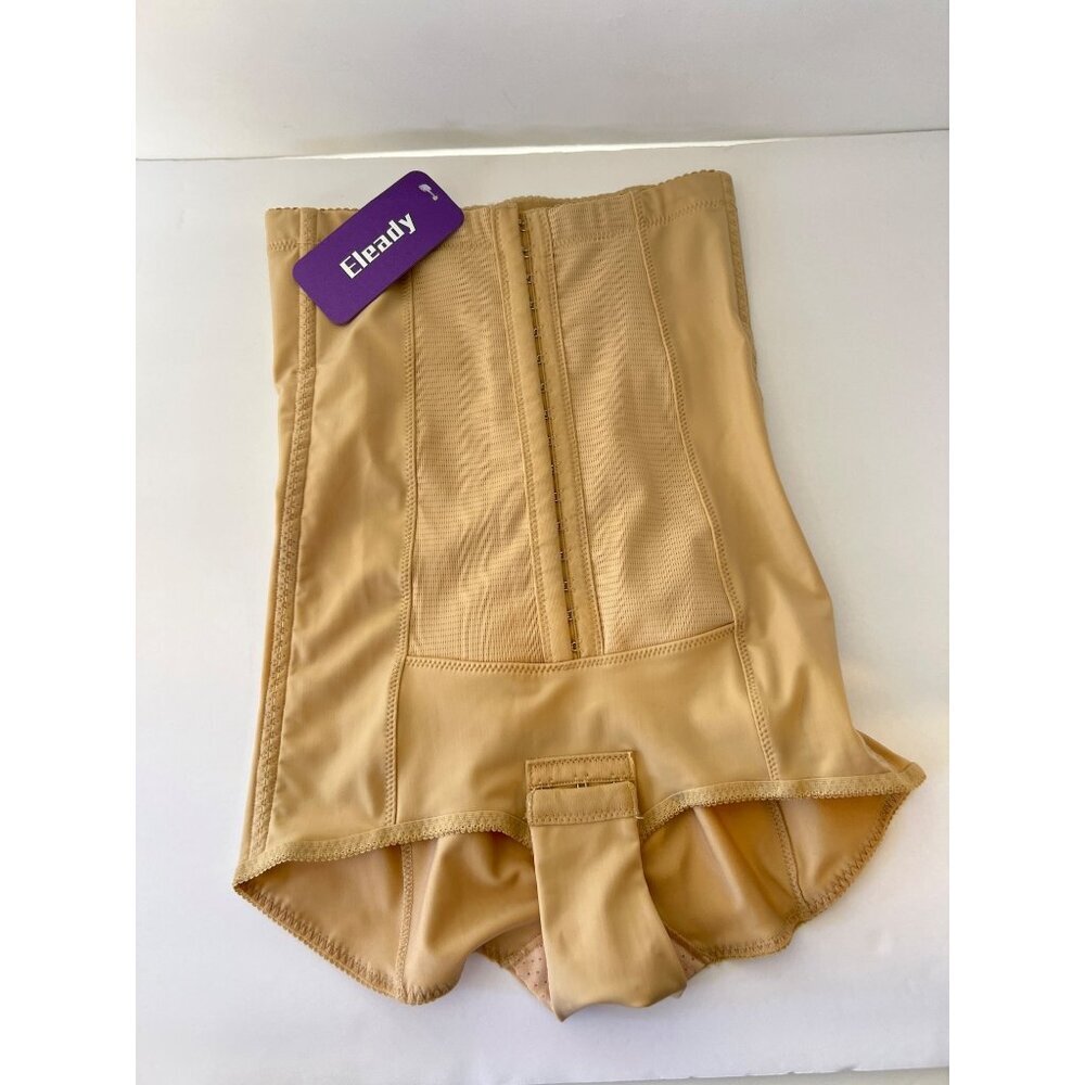 Eleady Women's High-Waist Body Shaper Firm Control Nude Color Size Small